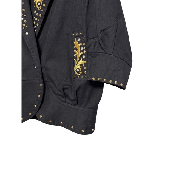Vintage Designs Limited Rockabilly Western Glam Studded Jacket XL Oversized - Picture 2 of 6